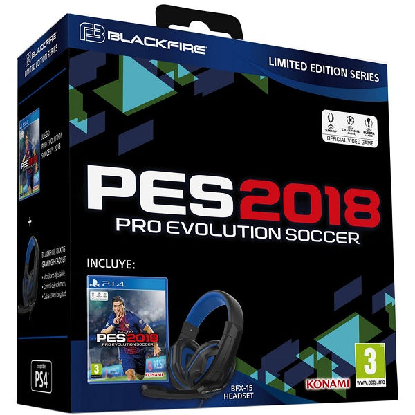 Ardistel - Casque BFX-15 + Pro Evolution Soccer 2018 (PS4) Ardistel - Casque BFX-15 + Pro Evolution Soccer 2018 (PS4)